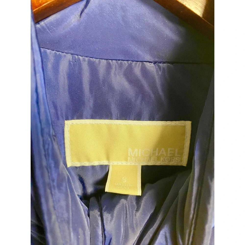 Michael Kors Women’s Packable Puffer Vest Full Snap Up Midnight Blue Size‎ Small